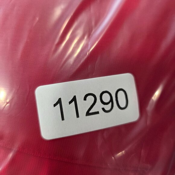 Mens Adidas Red Track Jacket Black Stripes Full Zip 100% Polyester Size L - Picture 7 of 8